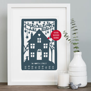 Personalised Your Home Print Or Papercut, 2 of 3