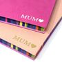 Mothers Day Rainbow Edged Small A6 Notebook, thumbnail 1 of 6