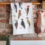 'Peckers' Illustrated Bird Tea Towel, thumbnail 2 of 3