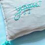Personalised Cushion Cover With Tassels, thumbnail 4 of 10