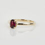 14ct Gold Birthstone Ruby Ring, thumbnail 3 of 4