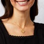 Gold Plated Sterling Silver Woven Heart Locket Necklace, thumbnail 1 of 8