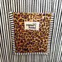 Tote Bag Cotton Dark Leopard Quilted Beach Bag Shopper, thumbnail 4 of 5