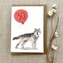 Personalised Wolf Birthday Card, thumbnail 2 of 4