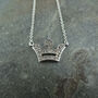 British Crown Pendant Necklace, thumbnail 2 of 4