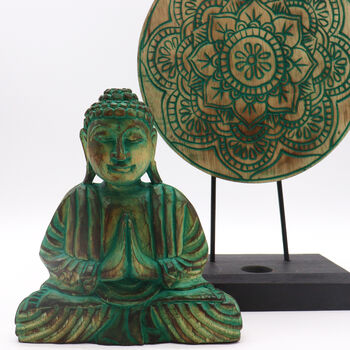 Buddha Feng Shui Set Buddha Knot Green, 6 of 6