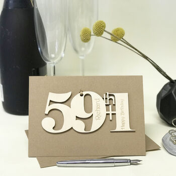 Personalised 60th Birthday Card, 3 of 12