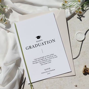 Happy Graduation Card Personalised Gift For Him, 2 of 7