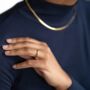 Textured Gold Vermeil Plated Stacking Ring, thumbnail 6 of 9