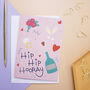Hip Hip Hooray Wedding Or Engagement Card, thumbnail 3 of 4