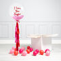 Personalised Loved Up Tassel Bubble Balloon, thumbnail 1 of 2