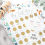 My First Year Baby Milestone Scratch Poster | Safari, thumbnail 1 of 2