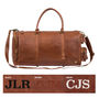 Personalised Leather Columbus Weekender With Pockets, thumbnail 7 of 11