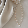 Gold Tone Quartz Heart Pendant Necklace, thumbnail 2 of 4