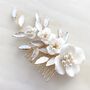 Flower And Pearl Bridal Hair Comb, thumbnail 3 of 4