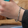 Men's Personalised Sterling Silver Anchor ID Bracelet, thumbnail 6 of 6