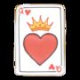 Biscuiteers Hand Iced Personalised Queen Of Hearts Biscuit Card, thumbnail 5 of 5
