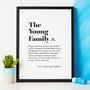 Personalised 'Family' Dictionary Print, thumbnail 3 of 4