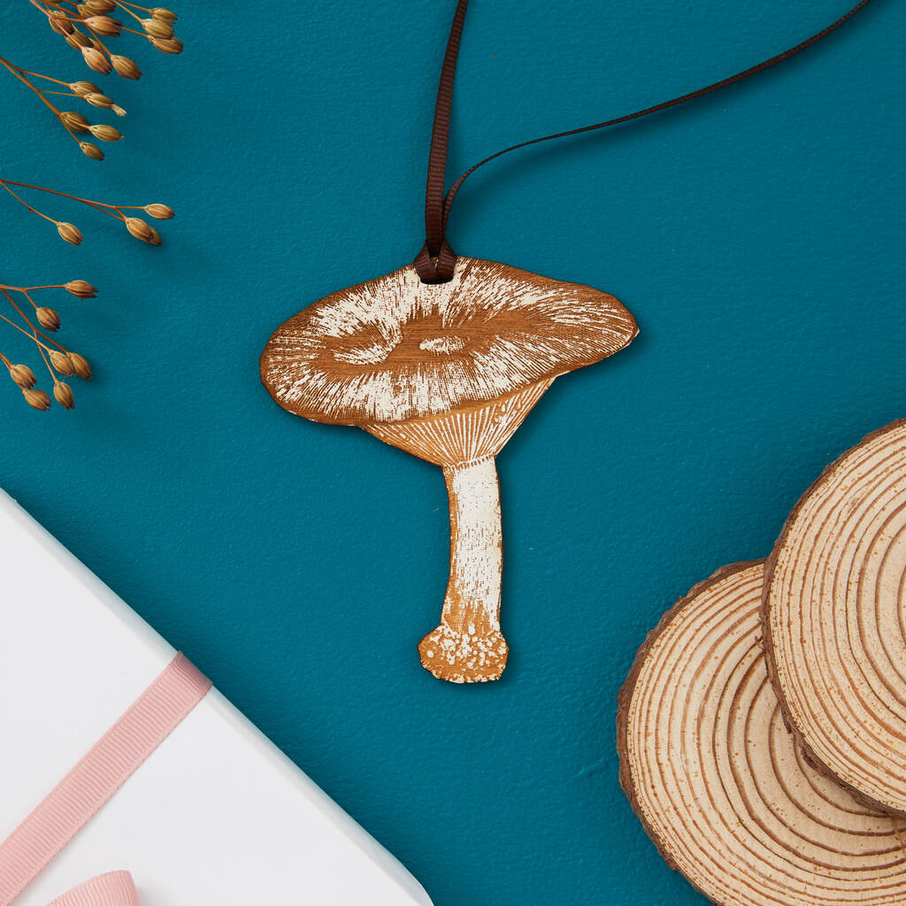 Brown Mushroom Keepsake Decoration Gift, 1 of 4