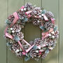 Handmade Spring Pink Front Door Wreath, thumbnail 1 of 5