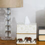 Wooden Elephant Tissue Box Cover, thumbnail 1 of 4