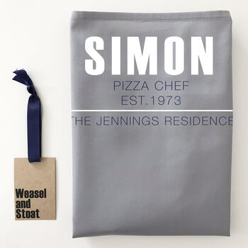 Personalised Apron: Name, Birth Year And Residence, 3 of 12