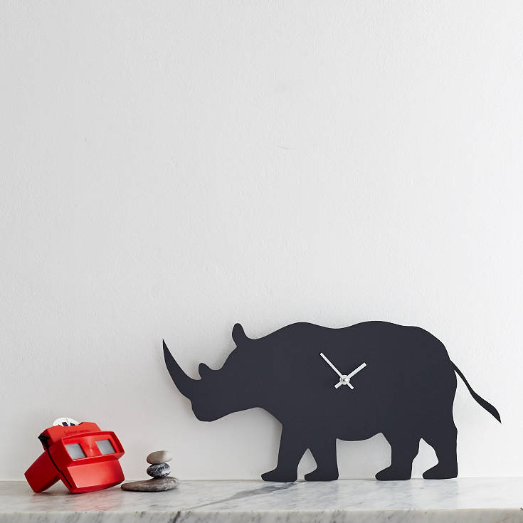 Rhino Clock With Wagging Tail, 1 of 4