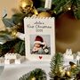 Personalised First Christmas Lego® Brick Photo Block, thumbnail 1 of 2