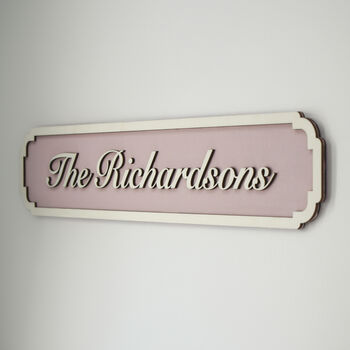 Personalised Street Sign With Raised Wood Lettering, 3 of 8