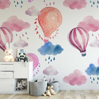 Hot Air Balloon Mural Wallpaper, 2 of 2
