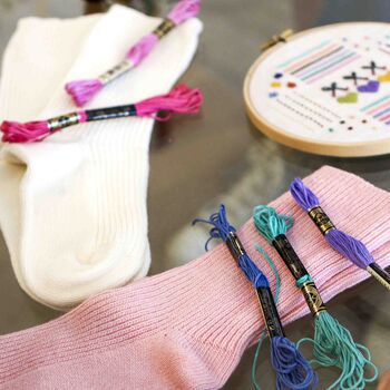 Embroidery Craft Socks Workshop Experience In Brighton, 9 of 10