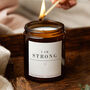 Mindfulness Gift For Her I Am Strong Affirmation Candle, thumbnail 1 of 12