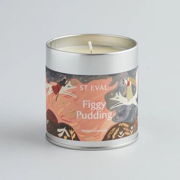 Figgy Pudding Christmas Scented Tin Candle, 3 of 5