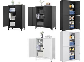 Steel Storage Cabinet Lockable File Cabinet, 11 of 11