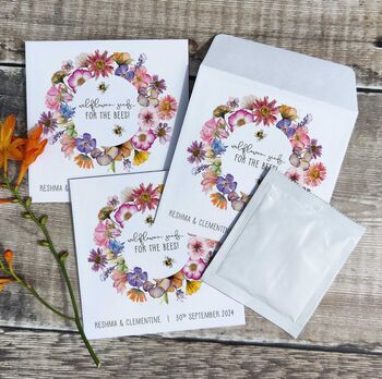 10 Wildflower Seed Packet Favours Pressed Flowers, 4 of 7