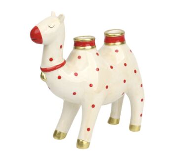 Hand Painted Spotty Ceramic Camel Candle Holder, 2 of 5