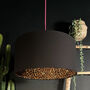Leopard Print Silhouette Lampshade In Jet Black Cotton, thumbnail 1 of 4