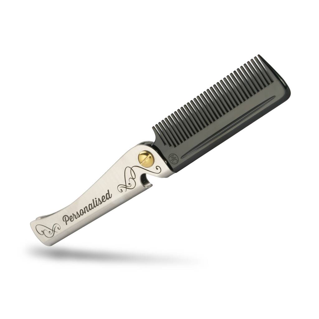 Personalised Man Comb With Leather Case, 1 of 12