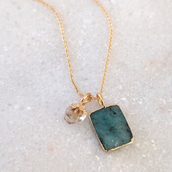 The Duo Emerald Necklace, 8 of 12