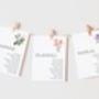 Flower Themed Wedding Table Plan Cards, thumbnail 1 of 8