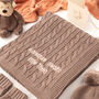 Personalised Nut Brown Luxury Cotton Baby Blanket, thumbnail 1 of 12