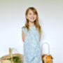 Girls Blue Cosmic Spring Summer Cotton Pyjama Set, thumbnail 1 of 7