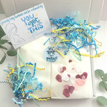 Relaxed Mum Relaxed Baby Pamper Hamper | Pregnancy Care Package | Maternity Leave Gift Box, 10 of 12