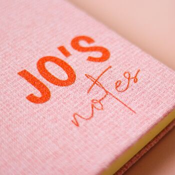 Personalised Notebook In Linen, 2 of 8