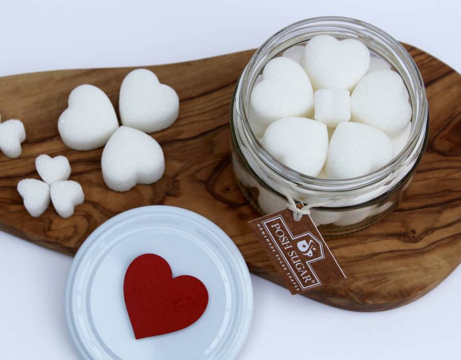 chunky heart shaped sugar by posh sugar | notonthehighstreet.com