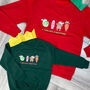 Christmas Dinner Family Twinning Personalised Jumper, thumbnail 2 of 4