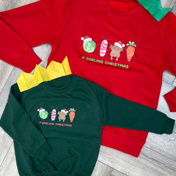 Christmas Dinner Family Twinning Personalised Jumper, 2 of 4