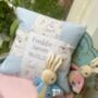 Nursery Bunny Name And Date Cushion, thumbnail 6 of 7