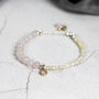 Opal And Rose Quartz Charm Bracelet, thumbnail 2 of 8