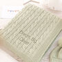 Personalised Baby Luxury Cable Blanket, thumbnail 2 of 12